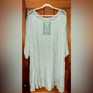 Indigo Rose mint dress